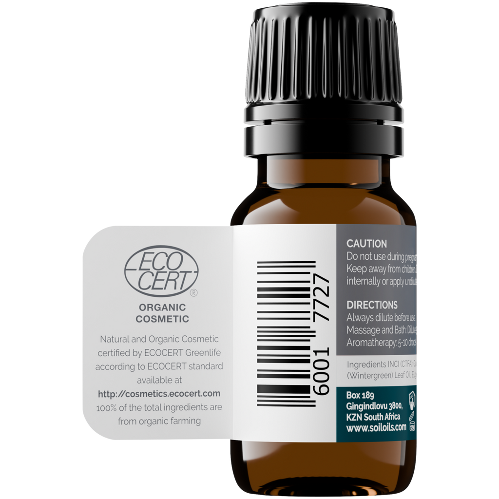 Organic Wintergreen Essential Oil (Gaulteria Procumbens) 10ml